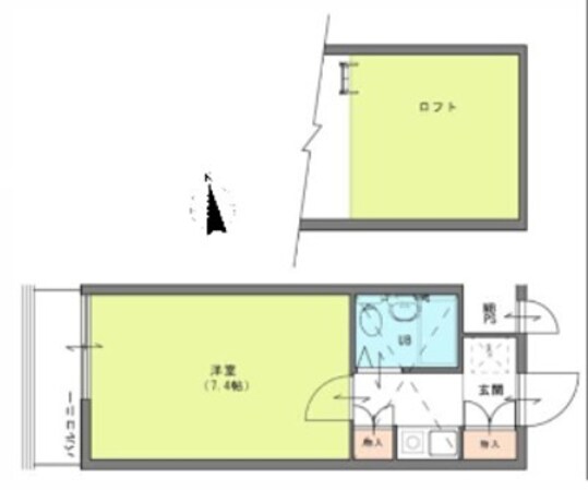 蛍池駅 徒歩3分 1階の物件間取画像